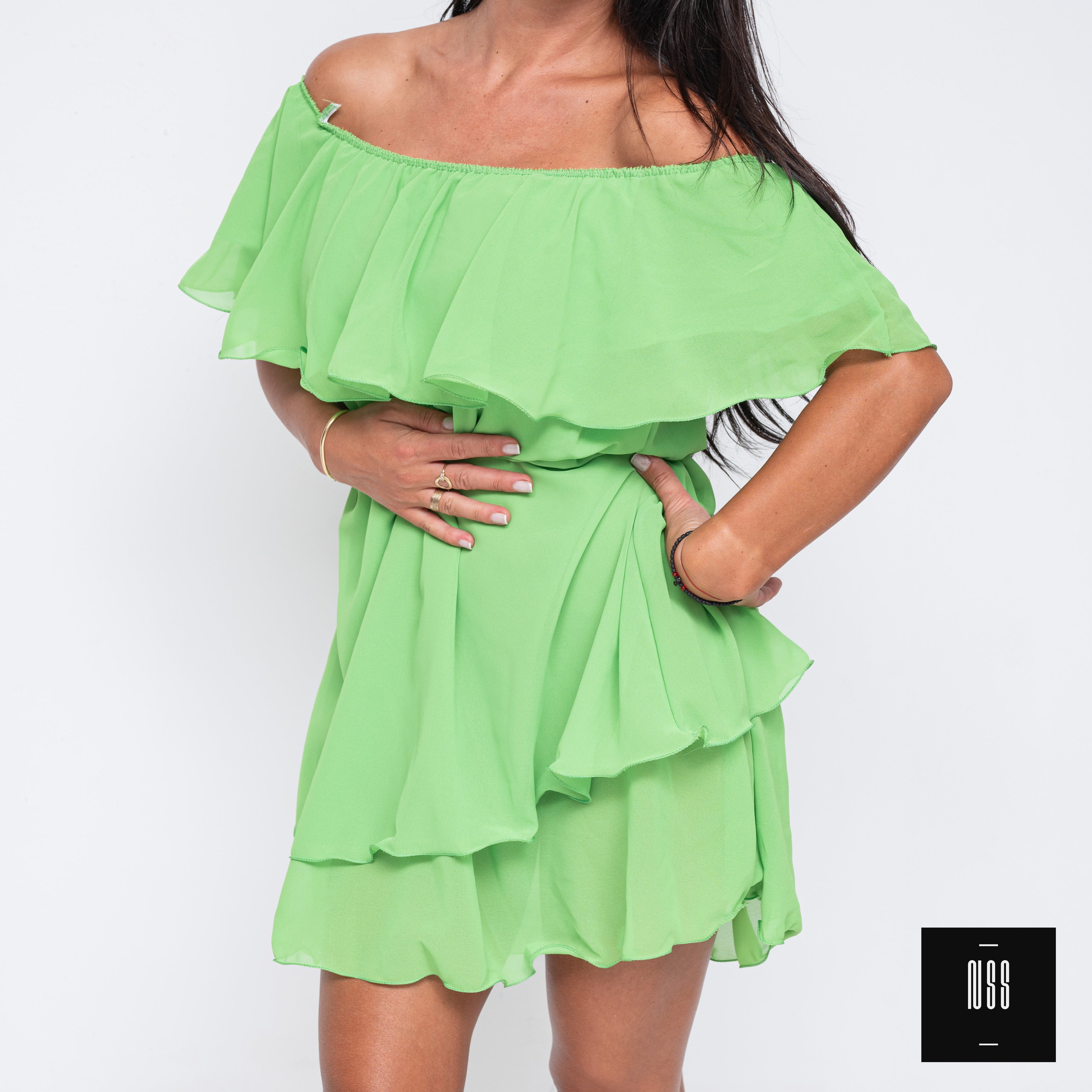 Рокля Тюл с подвижни презрамки