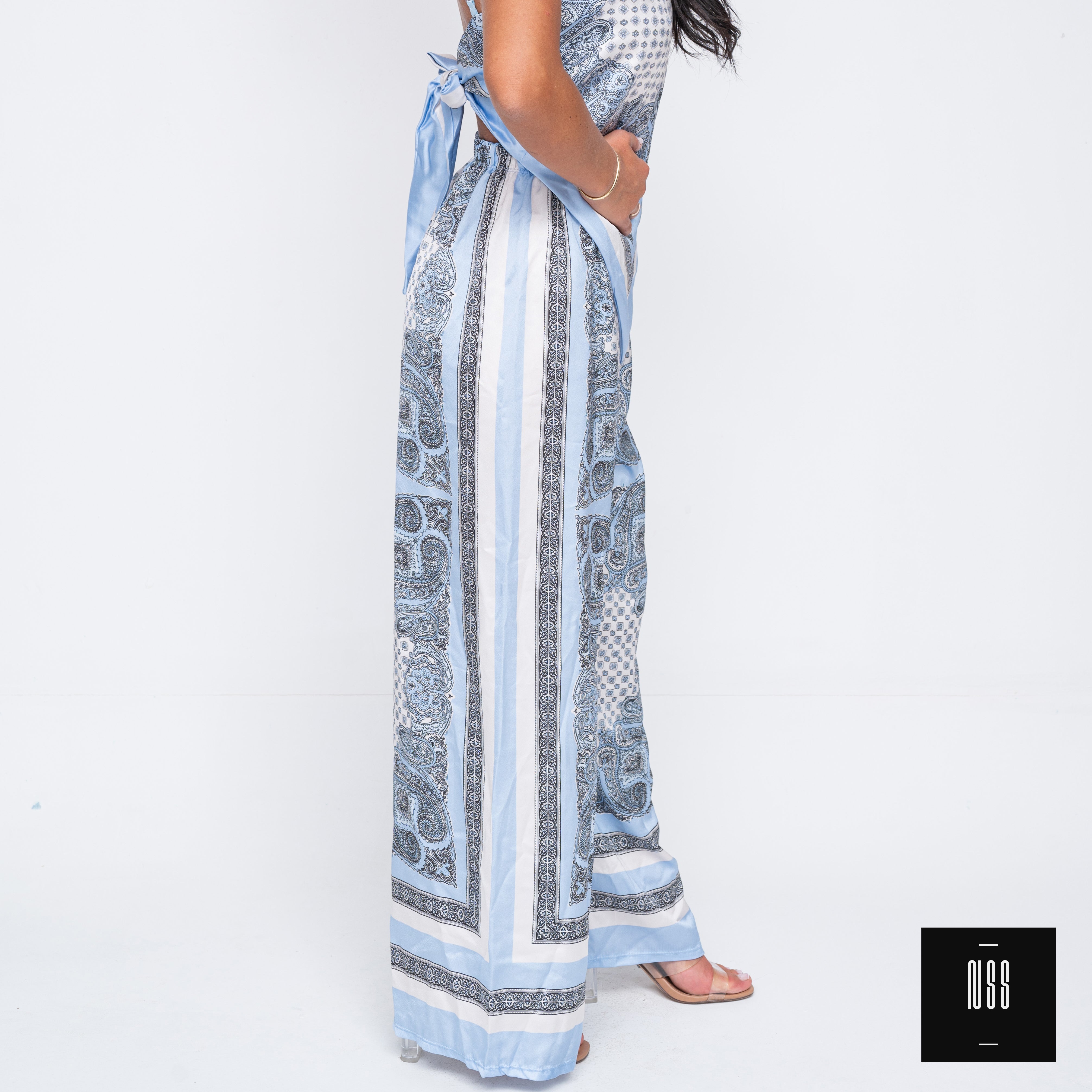 Комплект Потник и Панталон в синьо